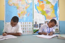  Students studying in the library