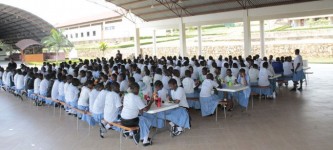  Students taking lunch